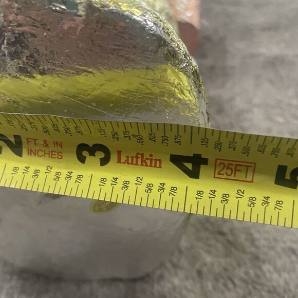 Bunny Rabbit Faux Foil Chocolate Figurine 11 inches tall Basket on Back Easter - Picture 10 of 10